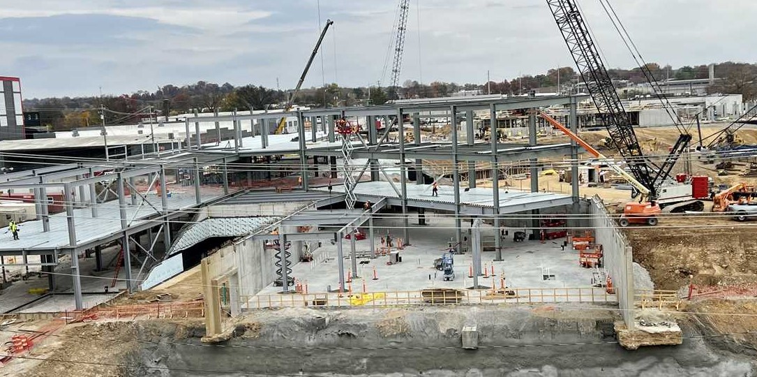 Featured image for “Steel in place, concourse takes shape”